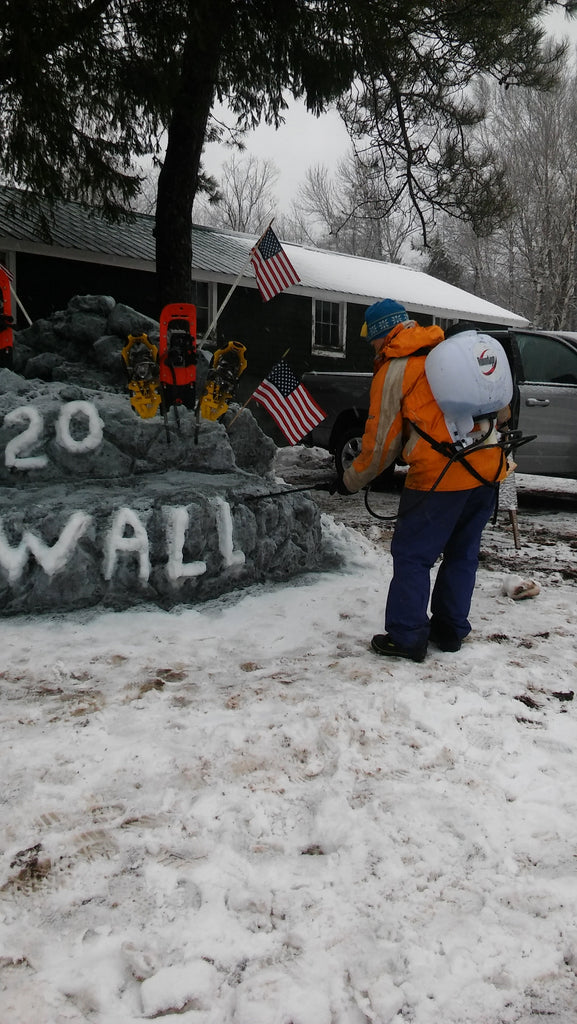 Snow Podium for the 2020 Stone Wall