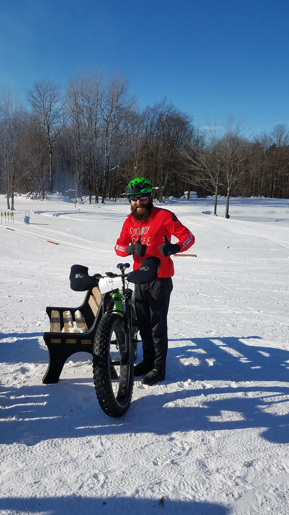 Fat bikes and FRESH Stickboy Coffee.