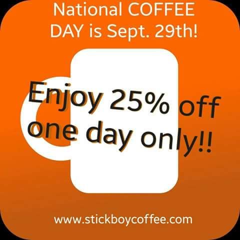 National Coffee Day SALE
