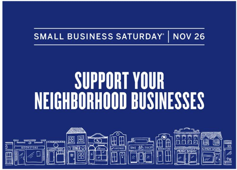 Small Business Saturday NOV 26